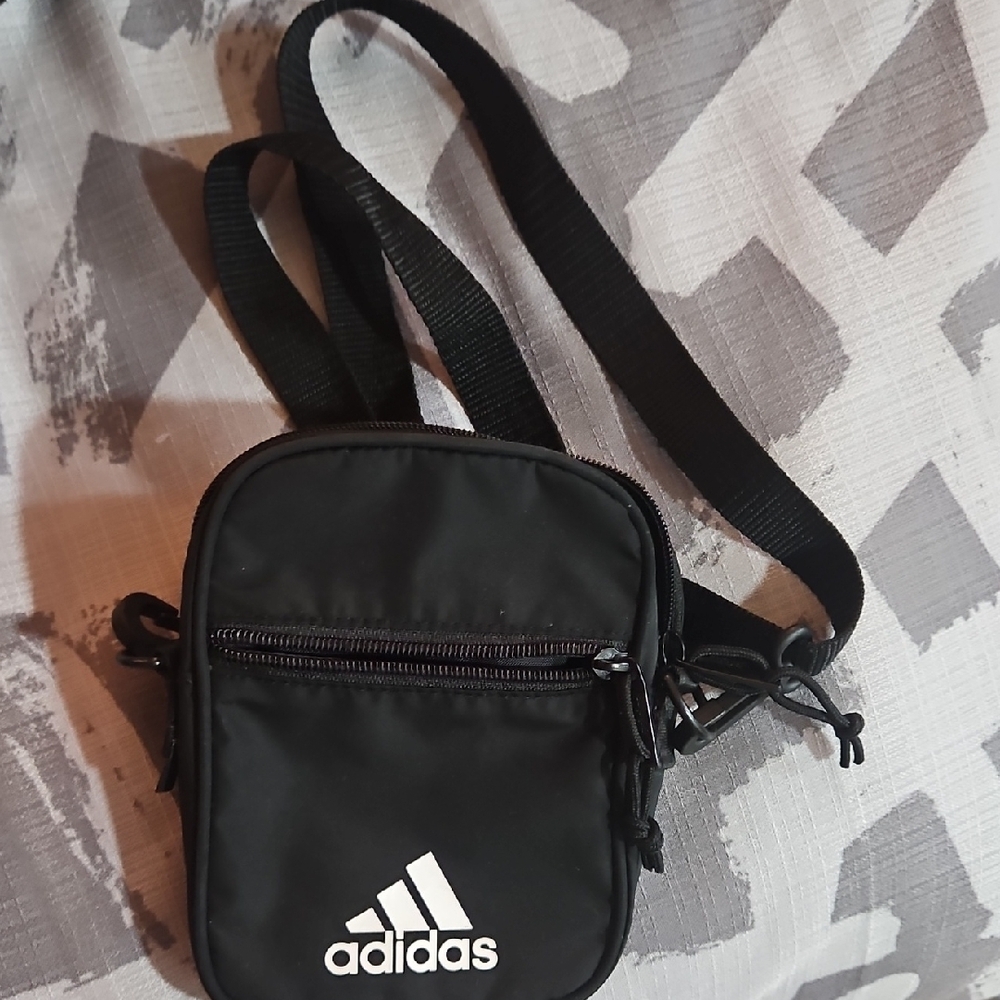 Adidas Black Belt Bag Sporty Minimalist Design